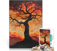puzzle 2000 pezzi per adulti Silhouette Albero Tramonto Giocattolo educativo antistress Ogni pezzo è unico - Gioco divertente e stimolante per tutta la famiglia 70x100cm