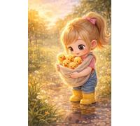 Puzzle 2000 Pezzi per Adulti Simpatica Papera Bambina, Hobby Rilassante Senza Schermi, Idea Regalo di Classe per Lei o Lui (100x70 cm)