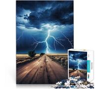 puzzle 2000 pezzi per adulti Skyline della città dei fulmini Allena il tuo cervello e le tue mani Gioco educativo per compleanno e Natale 70x100cm