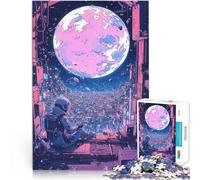 puzzle 2000 pezzi per adulti Sogno dell'astronauta di Space City Sfida difficile Ogni pezzo è unico - Gioco divertente e stimolante per tutta la famiglia 70x100cm