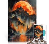 puzzle 2000 pezzi per adulti Solo nel paesaggio dorato per il giocattolo di sfida del gioco educativo Adatto per la decorazione del desktop 70x100cm