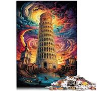 Puzzle 2000 Pezzi per Adulti Torre Pendente di Pisa, Italia, Gioco Stimolante, Regali, 27,56 "x 39,37", Ideale come Regalo per Tutta la Famiglia