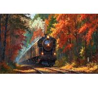 Puzzle 2000 Pezzi per Adulti Treno Giungla, Hobby Rilassante Senza Schermi, Idea Regalo di Classe per Lei o Lui (100x70 cm)