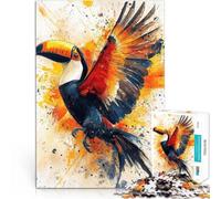puzzle 2000 pezzi per adulti Tucano in volo Giocattoli che creano dipendenza e sfidano l'intelligenza del cervello decorazione murale 70x100cm