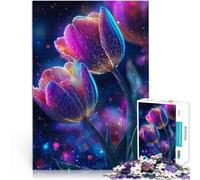 puzzle 2000 pezzi per adulti Tulipani cosmici Difficile da completare ma divertente e umoristico Regalo di compleanno, regali, arte murale 70x100cm