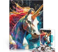 puzzle 2000 pezzi per adulti Unicorno arcobaleno Giocattolo educativo intellettuale decomprimente Adatto per la decorazione del desktop 70x100cm