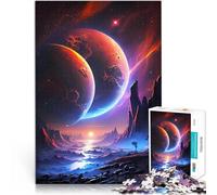 puzzle 2000 pezzi per adulti Universo del doppio pianeta Per il divertimento in famiglia Decorazione murale Regali unici per compleanno e Natale 70x100cm
