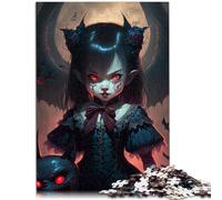 Puzzle 2000 pezzi per adulti vampiro casa giochi educativi giocattoli fai da te sollievo dallo stress staycation uccidere il tempo 27,56 "x 39,37" per adolescenti 14+