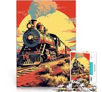 puzzle 2000 pezzi per adulti Vecchio treno Giocattoli che creano dipendenza e sfidano l'intelligenza del cervello Buon regalo 70x100cm