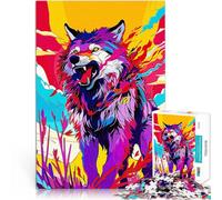 puzzle 2000 pezzi per adulti Vettore di lupo Giocattoli educativi per l'apprendimento Giochi per famiglie gioco di sfida unico 70x100cm