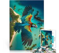 puzzle 2000 pezzi per adulti Vista dell'ara dell'isola tropicale Gioco pratico Attività divertenti a casa, regali di compleanno, regali di viaggio, 70x100cm
