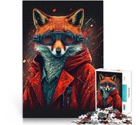 puzzle 2000 pezzi per adulti Volpe animale Giocattoli che creano dipendenza e sfidano l'intelligenza del cervello Opera d'arte 70x100cm