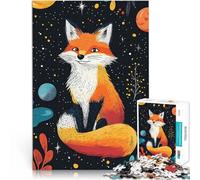 puzzle 2000 pezzi per adulti Volpe nello spazio per il giocattolo di sfida del gioco educativo Migliorare l'amore tra le coppie 70x100cm