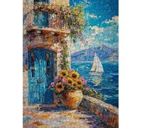 Puzzle 2000 Pezzi Piccola Città Oceano 3D Puzzle per Adulti Impegnativo, Educa Puzzles Artistico, Divertente E Stimolante Puzzles Decorativo per La Famiglia, Regalo e Decorazione Pareti BXHZW6-941