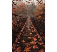 Puzzle 2000 Pezzi Ponte Foglia D'Acero, Puzzle Impossibili Gioco Educativo Sviluppa Pazienza e Destrezza, Lettere sul Retro Facile Montaggio, Regalo per Uomini Donne e Anziani 100 x 70 cm