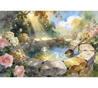 Puzzle 2000 pezzi Pozzo di monete d'oro per Adulti, 100x70cm Puzzle Adulti 2000 pezzi, Giochi Di Puzzle per Tutta La Famiglia, Un Regalo Festivo per Gli Amici in Una Bella Confezione
