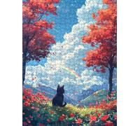 Puzzle 2000 Pezzi, Prato Cielo Blu 3D Puzzle per Adulti Impegnativo, Educa Puzzles Artistico, Divertente E Stimolante Puzzles Decorativo per La Famiglia, Regalo e Decorazione Pareti DX0YL6-137