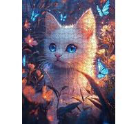 Puzzle 2000 Pezzi, Puglia Blu Gatto 3D Puzzle per Adulti Impegnativo, Educa Puzzles Artistico, Divertente E Stimolante Puzzles Decorativo per La Famiglia, Regalo e Decorazione Pareti DX0YL6-539