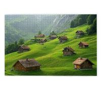 Puzzle 2000 Pezzi, Puzzle 2000 Pezzi per Adulti, Gioco Educativo Fai Da Te con Scatola Regalo per Adulti, Legno Spesso e Resistente, Impegnativi Rompecapo, Regalo Donne e Uomo, Tema: Le Alpi, B-59