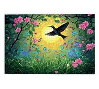 Puzzle 2000 Pezzi, Puzzle 2000 Pezzi per Adulti, Gioco Educativo Fai Da Te con Scatola Regalo per Adulti, Legno Spesso e Resistente, Impegnativi Rompecapo, Idea Regalo Donne e Uomo, Tema: Corvo, S-55
