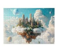 Puzzle 2000 Pezzi, Puzzle Città per Adulti, 100x71cm, Compact Box -4434 | In legno, Spessore 2 mm, Giochi per Famiglie, con Scatola e Poster, Accessori Completi, Decorazioni Casa, Regalo Donna/Uomo