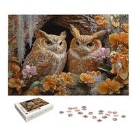 Puzzle 2000 Pezzi, Puzzle Gufo per Adulti, Animali Puzzles in Legno con Squisita Scatola di Imballaggio, Puzzles in Legno Impegnativi per Famiglie, per Decorazioni Casa, Regalo Donna/Uomo, -5162