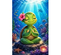 Puzzle 2000 Pezzi, Puzzle per Adulti Tartaruga Frangipani 100x70 cm, Impossibile Difficile Puzzles Impegnativo Come Regalo e Decorazione per Pareti