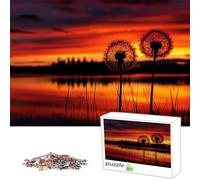Puzzle 2000 Pezzi Puzzle Tramonto Adulti Gioco Educativo Sfida Impossibile Giocattoli,Panorama Immagine arte,Giochi Rilassamento e Intelligence,Giocattolo Regalo per Uomini Donne,Dente di leone L-78