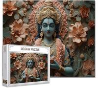 Puzzle 2000 Pezzi religione Puzzle Grandi Adulti Difficili Impossibili Legno Arte Jigsaw Sviluppa La Coordinazione Occhio-Mano Con Poster Incluso, Compact Box Idea Regalo Uomo e Donna 70.5X99.5cm O-8