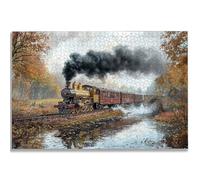 Puzzle 2000 Pezzi Retrò, Puzzle Treno 2000 Pezzi per Adulti e Ragazzi, Puzzles in Legno con Squisita Scatola di Imballaggio, Giochi Educativo per Famiglie, Decorazioni Casa, Regalo per Adulti, -2649