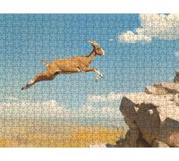 Puzzle 2000 Pezzi, Salto Pecore 3D Puzzle per Adulti Impegnativo, Educa Puzzles Artistico, Divertente E Stimolante Puzzles Decorativo per La Famiglia, Come Regalo e Decorazione Pareti R6KH-928