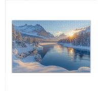 Puzzle 2000 Pezzi Tramonto Nevicare Puzzle Grandi Dimensioni per Adulti 100 x 70cm, Adulti Difficili Impossible Giochi, Rilassamento e Intelligence, Jigsaw Personalizzato per Maschio e Femmina M-7