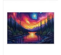 Puzzle 2000 Pezzi Tramonto Paesaggio Puzzle Grandi Dimensioni per Adulti 100 x 70cm, Adulti Difficili Impossible Giochi, Rilassamento e Intelligence, Jigsaw Personalizzato per Maschio e Femmina T-2