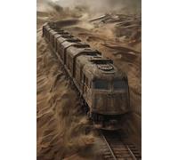 Puzzle 2000 Pezzi Treno Deserto Puzzle Classici, Giochi Rilassamento e Intelligence, Puzzles Impossible, Idea Regalo Uomo e Donna