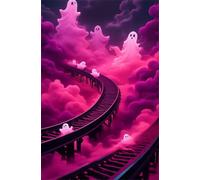 Puzzle 2000 Pezzi Treno Fantasma Puzzle Classici, Giochi Rilassamento e Intelligence, Puzzles Impossible, Idea Regalo Uomo e Donna
