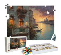 Puzzle 2000 Pezzi Venezia architettura, Puzzle 2000 Pièces Challenge Impossible, Puzzles 99.5x70.5 cm Taglia Grande Adulti, Giochi Educativo per Famiglie, Puzzles Classici, Decorazioni Casa W3H-328