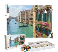 Puzzle 2000 Pezzi Venezia fiume, Puzzle 2000 Pièces Challenge Impossible, Puzzles 99.5x70.5 cm Taglia Grande Adulti, Giochi Educativo per Famiglie, Regalo Puzzles Classici, Decorazioni Casa W3H-326