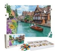 Puzzle 2000 Pezzi Venezia Nave(2), Puzzle 2000 Pièces Challenge Impossible, Puzzles 99.5x70.5 cm Taglia Grande Adulti, Giochi Educativo per Famiglie, Puzzles Classici, Decorazioni Casa W3H-324