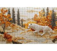 Puzzle 2000 Pezzi, Wolf Puzzle 2000 Pezzi per Adulti, Giochi di Puzzles Astratto Legno per Tutta la Famiglia, DIY Puzzles per Quadri Moderni Soggiorno Regalo Donna Uomo Festival 100 x 70 CM RXPT-8874
