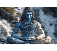 Puzzle 2000 Pezzi Zen Indiano Puzzle 2000 Pezzi Legno per Adulti Paesaggio, Splendidamente Confezionato in Una Scatola di Cartone, Trasportabile in Una Borsa a Rete per Regalo Donna 70x100 cm RXPT9935