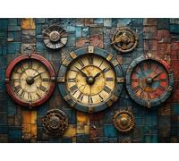 Puzzle 2000 Pieces Astratto Bambina Bambino 10 8 9 6 5 7 Anni Regalo Maschio Adulti Legno Nostalgia Puzzle Arte Giochi Gioco di QI Ragazzo Grandi Dimensioni 100x70cm,2000pcs Toy, Scatola P-384