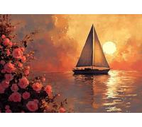 Puzzle 2000 Pieces Tramonto panoramico Puzzle Impossibili Giocattolo Intellettuale Adatto per Adulti O Bambini Sopra I 14 Anni, Calma La Tua Mente Riduce Lo Stress Di Lavoro Idea Regalo Uomo/Donna H-5