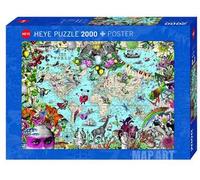 Puzzle 2000 pz - Quirky World, Map Art