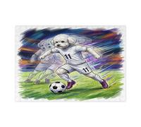 Puzzle 2026 a forma di cane Bichon Frise, per adulti, 300 pezzi, puzzle in legno con cucciolo di partita, decorazione sportiva stampata per intrattenimento creativo