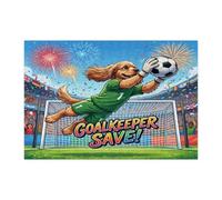 Puzzle 2026 a forma di cane Cocker Spaniel per adulti, 300 pezzi, puzzle stampati in legno con motivo sportivo per l'intrattenimento domestico