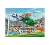 Puzzle 2026 a forma di elefante, stagione calcistica per adulti, 500 pezzi, gioco con animali selvatici e portiere, puzzle stampati in legno, decorazioni sportive per l'intrattenimento domestico
