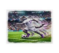 Puzzle 2026 a forma di gatto britannico a pelo corto per adulti, 500 pezzi, puzzle in legno con gattino per il giorno della partita, decorazione sportiva stampata per intrattenimento creativo