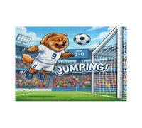 Puzzle 2026 con cane Chow Chow Chow per adulti, 1000 pezzi, puzzle stampati in legno con immagine di cucciolo che saltano, decorazioni con motivo sportivo per feste di intrattenimento