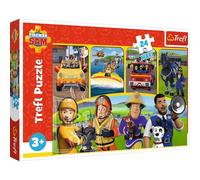 Puzzle 24 maxi Pompiere SAM e amici Trefl