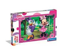 Clementoni - Puzzle per Bambini 24 Pezzi Supercolor, per Bambini 3+ Anni, Illustrazione Disney Minnie, Idea Regalo, Made in Italy, 62x42 cm, 24091